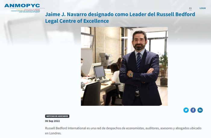 2022.09.06 Anmopyc (Leader del Russell Bedford Legal Centre of Excellence)
